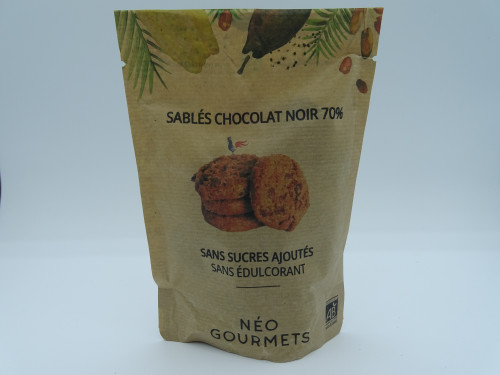 SABLES CHOCOLAT NOIR 70 % BIO