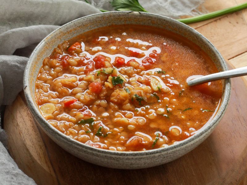Chili de lentilles aux légumes
