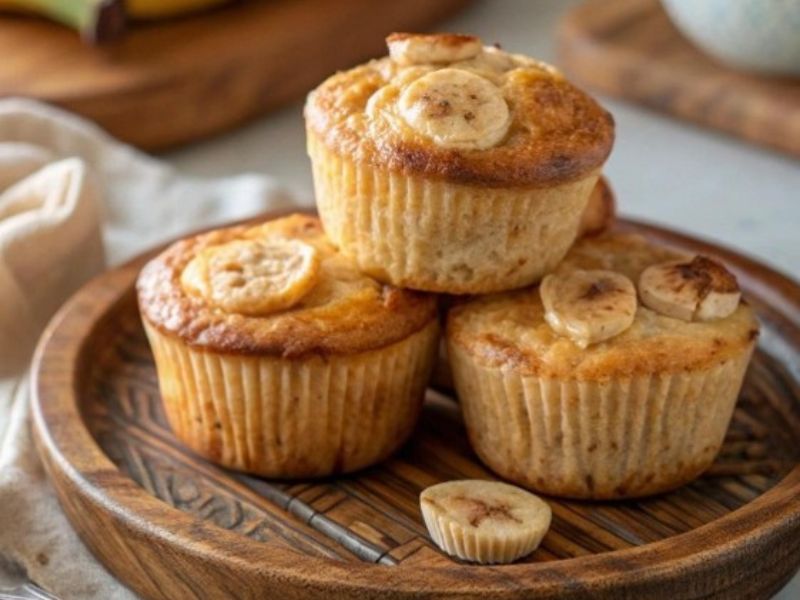 Muffins fromage blanc banane