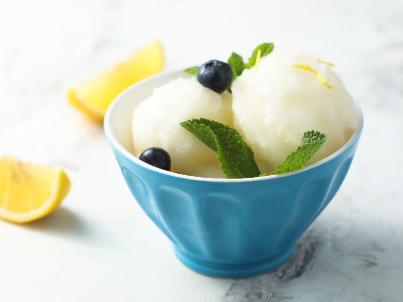 Sorbet au citron maison