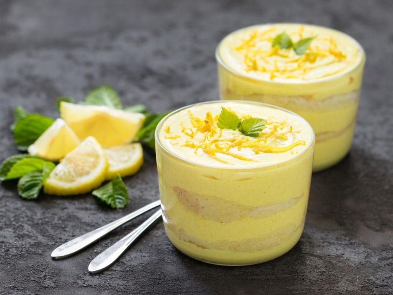 Tiramisu croquant au citron