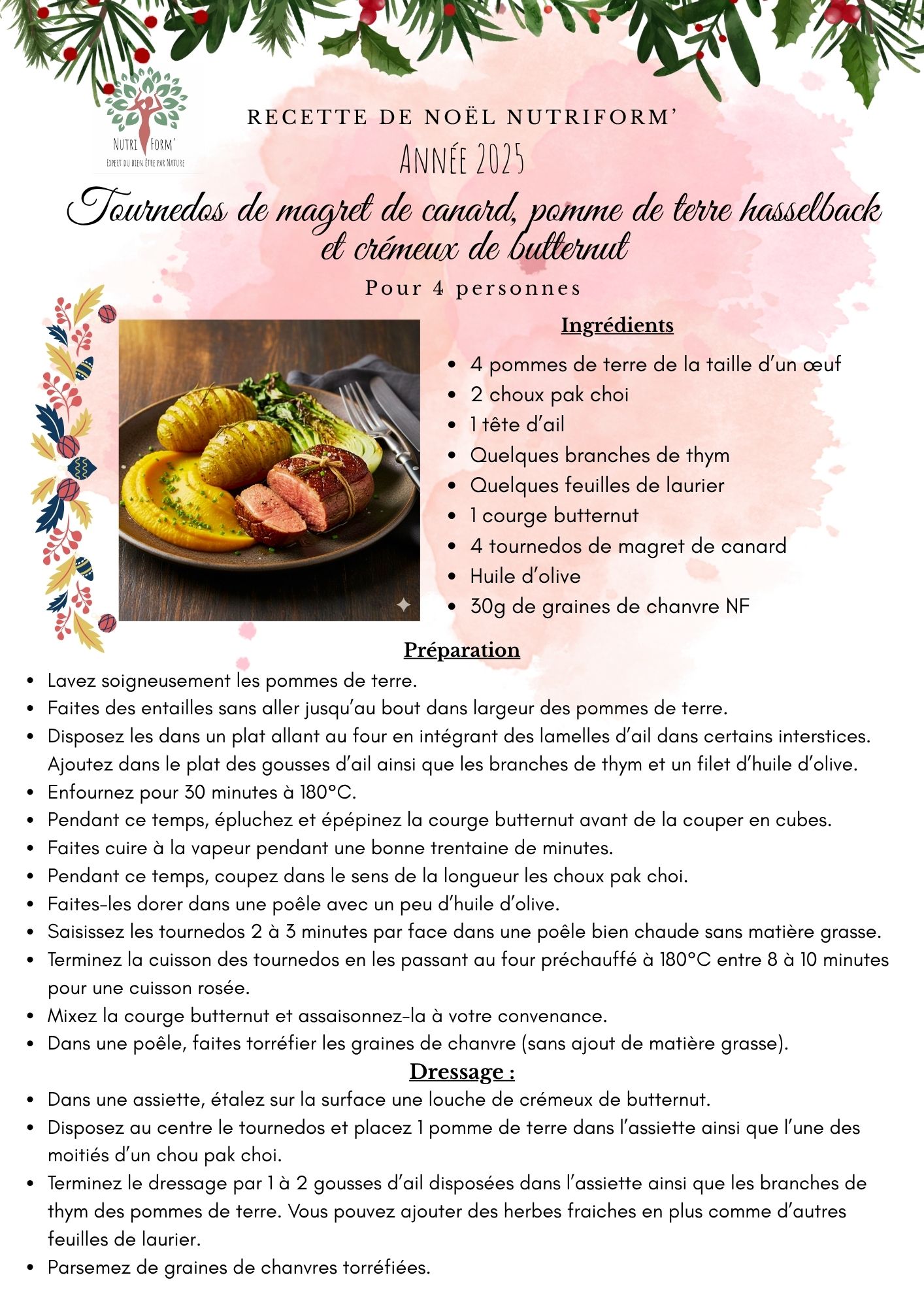 Recette noël 2025 - Plat